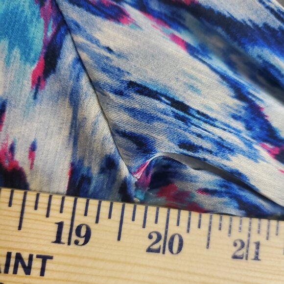 Hazel Hazel Hazel Top Medium Blue Abstract Ikat Boho Maximalist Popover Artsy - Picture 9 of 12